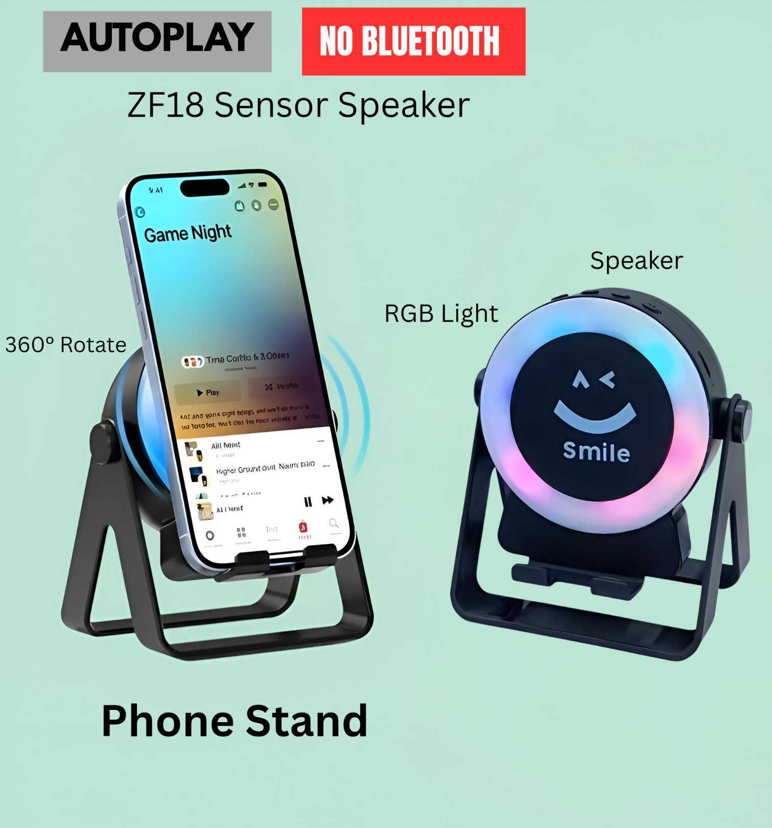 ZF18 Sensor RGB Bluetooth Speaker