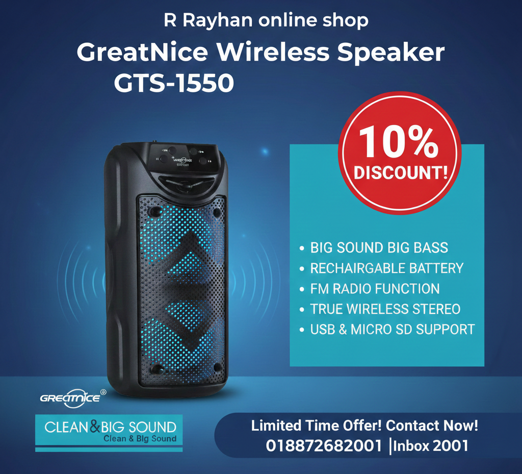 Greatnice GTS1550 Wireless Speaker